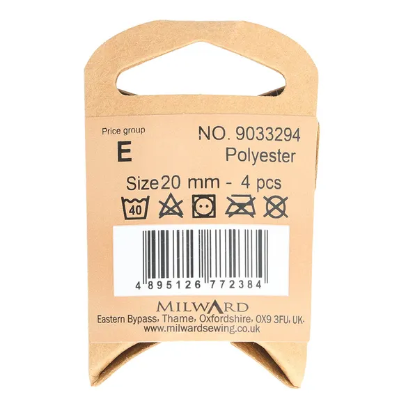 Milward Knoop gemarmerd42-gaats 20mm groen - 1x4st